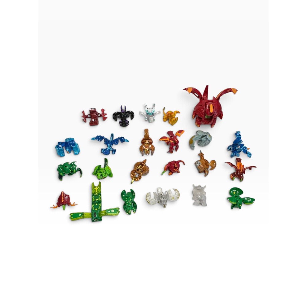 Bakugan Battle Brawlers Lot 22pc Pyrus Dragonoid Ventus Subterra Mixed Figures